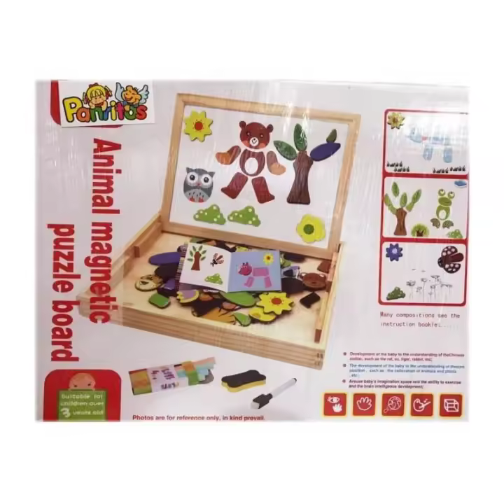PIZARRA MAGNETICA PUZZLE 3 EN 1 DE PANRITOS - 1
