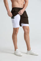 Nuevos Shorts De Verano Para Hombre Doble Capa Gimnasio Deportivo Secado Rápido Entrenamiento 2 En 1 Multibolsillos Pantalones De Correr - details 43