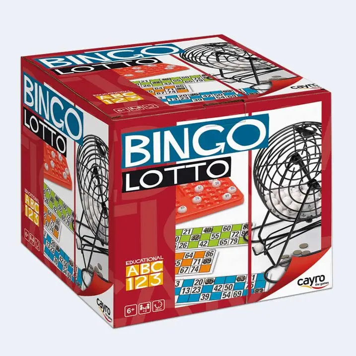 Bingo Lotto, Clásico Juego de Mesa Familiar y Party Game, Bingo con bombo giratorio. Fácil de jugar para todas las edades - 1