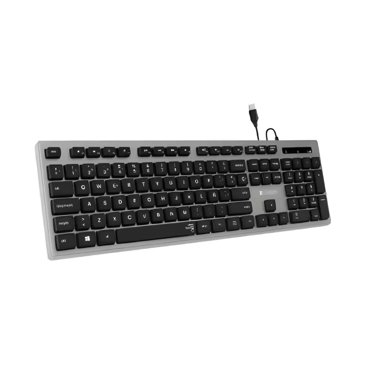 Teclado Ergonómico Delgado Subblim - Teclas Silenciosas y Cóncavas - Conexión USB Plug And Play - Teclado Numérico - Pulsaciones - 1