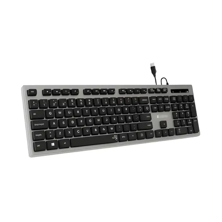 Teclado Ergonómico Delgado Subblim - Teclas Silenciosas y Cóncavas - Conexión USB Plug And Play - Teclado Numérico - Pulsaciones - 1