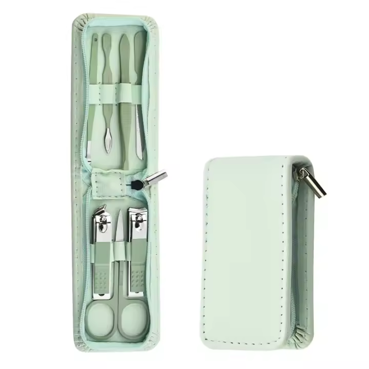 Kit De Manicura Y Pedicura Verde Oscuro 7-22 Piezas Acero De Alta Calidad Herramientas Multifuncionales Profesionales Para Cuidado De Uñas Y Pies - 1