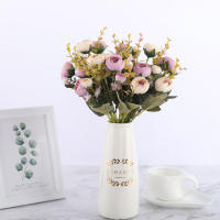 Rosas Artificiales De Seda Europea 30CM Para Decoración De Bodas Fiesta Navidad Vaso De Casa Accesorios De Arreglo Floral - details 3