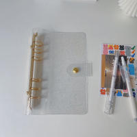 Cubierta De Cuaderno Brillante Con Rosas Doradas A6/A5 Planificador Agenda Diario Estuche Para Papel Estación Escuela - details 9