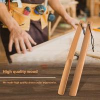 Cremallera De Zapatos De Madera Sólida De 38cm Con Mango Largo Auxiliar De Zapatos Para Ancianos Accesorios De Zapatos - details 2