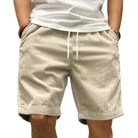 Pantalones cortos de trabajo de peso pesado para hombre, tendencia de verano, pantalones cortos casuales de pana retro de moda para hombre - details 34