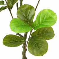 vidaXL Árbol ficus artificial 30 hojas verde 125 cm - details 1