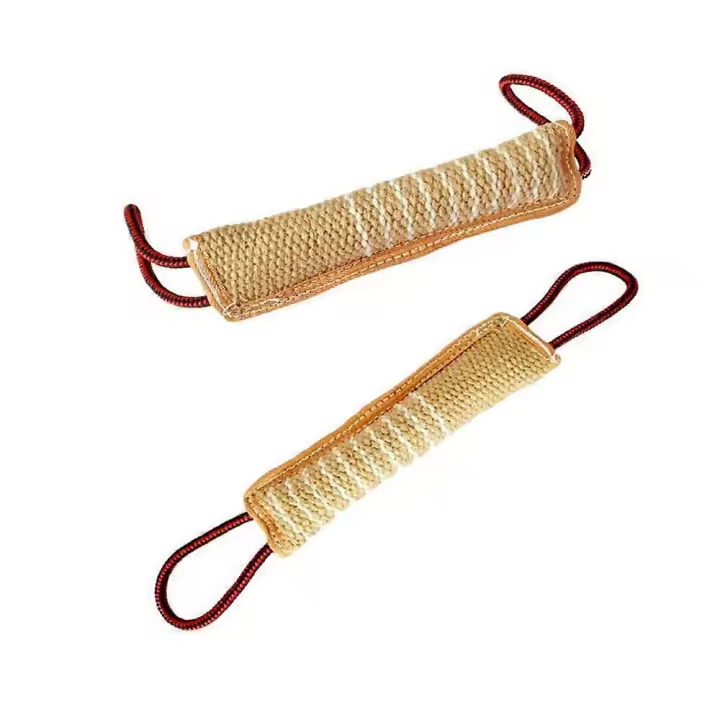 Dog Tug Toy Dog Training Bite Pillow Jute Bite Toy, Best for Tug of War, Puppy Training Interactive Play, Interactive Toys for Small and Medium Dogs - 1