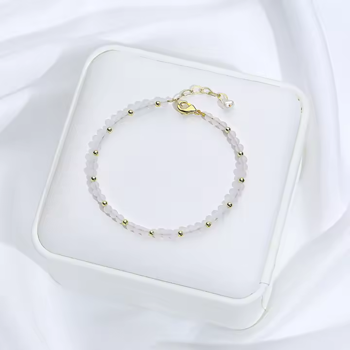 Pulsera De Piedra Natural 3MM Para Mujer Joyería De Lujo De Mano Conjunto De Pulseras De Lujo Para Fiesta Regalo De Amistad - 1