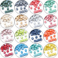 20pcs Cuentas De Cerámica De Moda 6mm Cuadradas Con Agujero De 2.0mm Para Creación De Joyas DIY Porcelana Hecha a Mano - details 5