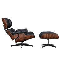 EU Stock TY321 XL Classic Recliner Light Acid Branch Armchair Black Cowhide Black Big Head Foot Deck Chair 360° Swivel Lounge Chair Furniture Genuine Leather Recliner Chair Modern Lounge Chair with Ottoman for Home Living Room Office (Black) - details 3