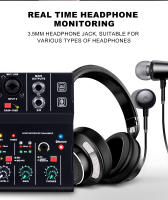 Tarjeta De Sonido Bluetooth Q-12 Con Mixer De 4 Canales Y 48V Para Sistema De Escritorio Estéreo Interfaz De Conexión Para Computadora - details 6