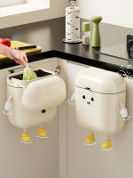 Bandeja De Cocina Montada En La Pared De 9L/12L En Color Crema Para Residuos Alimenticios Y Baño Con Tapa Sin Necesidad De Inclinarse Alta Apariencia - details 1