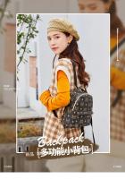Nuevos Bricos Europeos Bolsas De Hombro Para Mujer Con Estampado Retro Múltiples Maneras De Portar Pequeño Bolsos De Malla PU Con Lining De Poliéster - details 0