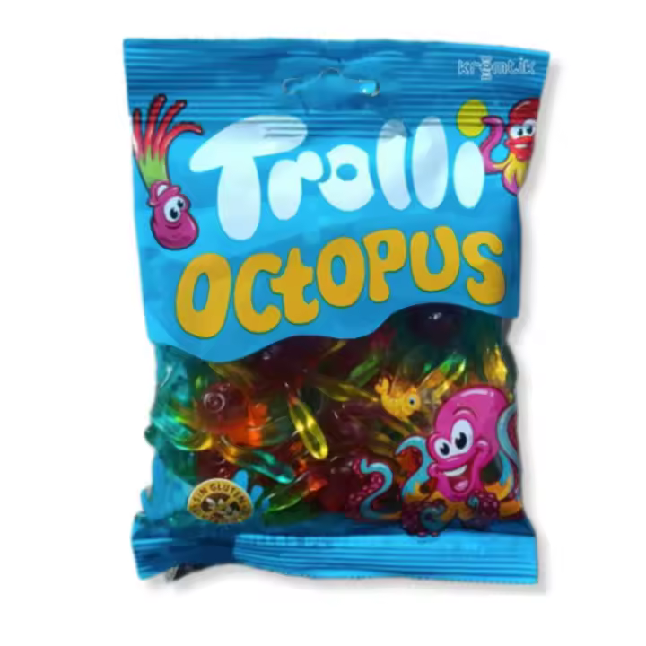 Pulpo Brillo Trolli | 12 Bolsas De 100g - 1