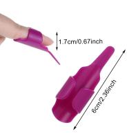 Guantes Ajustables Para Hacer Costura Herramientas De Bordado Fácil Con Diseño Abierto Para Mano Unisex Material Poliéster Y Plástico Tamaño 6x1.7cm - details 2