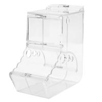 Dispensador De Alimentos Para Conejos Y Hamsters En Plástico Transparente Alimentador Automático Para Mascotas Pequeñas Tazón De Alimentos Contenedor - details 11