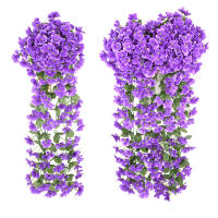 Flores Artificiales Moradas Para Decoración De Fiestas Y Boda Arreglo Floral De Plástico Para Exterior Decoración De Pared Y Jardín - details 4