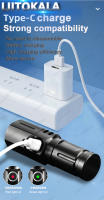 Linterna Mini LiitoKala LF-535 LED Blanca Con Láser Recargable 16340 700mAh Impermeable Distancia De Iluminación 100-200 M - details 11