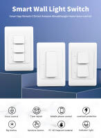 Interruptor Inteligente WiFi Tuya Botón Empuñadura Control Remoto Por App Compatible Con Alexa Y Google Home 110-240V 1/2/3 Gang - details 0