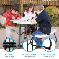 Mesa plegable picnic ultrarresistente infantil Lifetime 82,5 x 90 x 53,5 cm uv100 - details 2