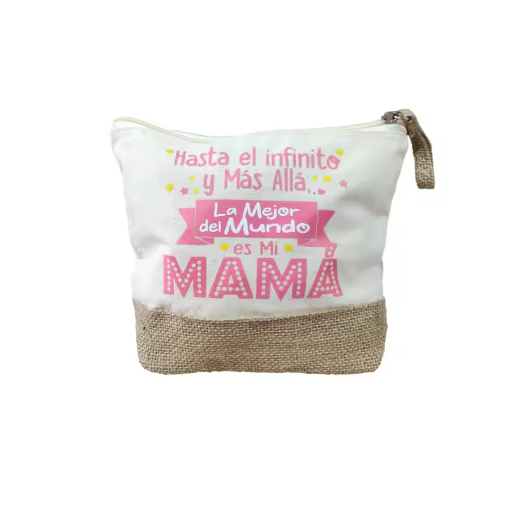 Neceser Mini Portatodo Frase : " Hasta el Infinito y Mas Allá La Mejor del Mundo es mi Mamá " REGALO MADRES . ABUELA . DIA DE LA MADRE - 1