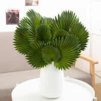 Planta Artificial De Palma Verde En PU Material Hojas De Tortuga Decorativa Para Jardín Y Sala De Estar Del Hogar - details 2