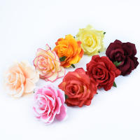 Rosa De Seda Alta Calidad 10CM Para Decoración De Casamiento Hogar Navidad Accesorios De Boda Flores Artificiales DIY Broche - details 1