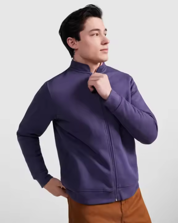 Sudadera de felpa perchada de manga larga con cuello Mao Vetonek - 1