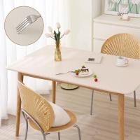 Mantel De PU Negro Impermeable Y Antiaceite Para 6 Sillas Estilo Moderno Para Sala De Estar Y Café Tapete De Mesa Sólido Resistente Al Polvo - details 9