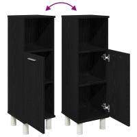 Armario de baño vidaXL Negro Roble 30x30x95 cm Madera Elaborada - details 6