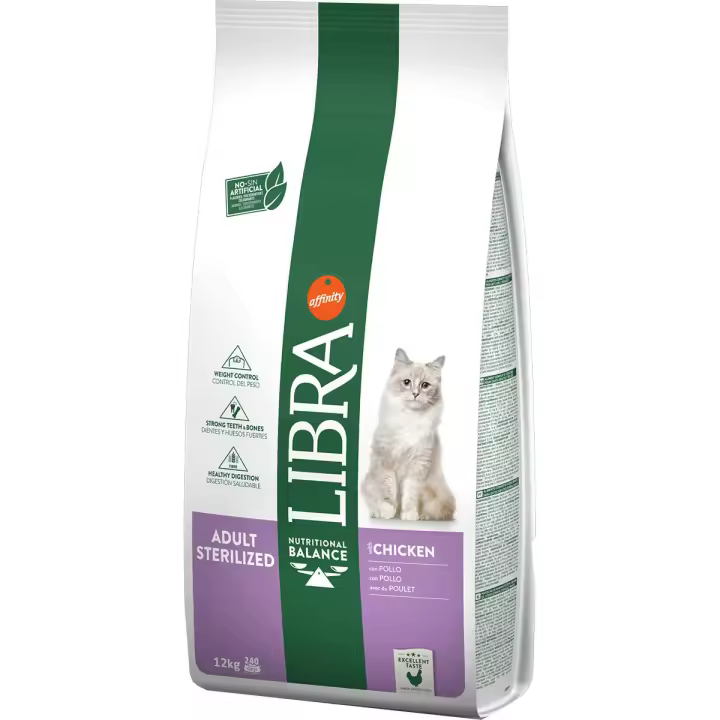 AFFINITY LIBRA CAT ADULTO STERILIZED POLLO 12KG - 1