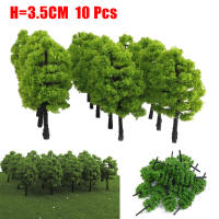 10Pcs Árboles De Plástico Para Modelo De Tren Escenografía De Ferrocarril Decoración De Paisaje Escala Accesorios De Edificación - details 1