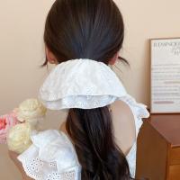 Scrunchies De Tela Tejida Florales Doble Capa Para Mujer Accesorio De Cabello Elasticidad Lolita Gran Diadema Forma De Vestido Dulce - details 5