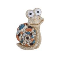 Marca GISSED _Figura Decorativa de Caracol con Luz Solar LED y Piedras de Colores - Ideal para Jardines, Terrazas y Exteriores - Estilo Divertido y Rústico para Ambientes Naturales - details 2