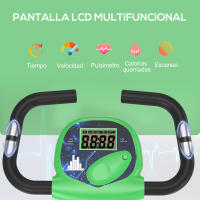 HOMCOM Bicicleta Estática Plegable para Ejercicios Profesional Bicicleta Vertical de Forma X con 8 Niveles Resistencia Magnética Ritmo Cardíaco Asiento con Altura Ajustable Acero 43x97x109 cm - details 3