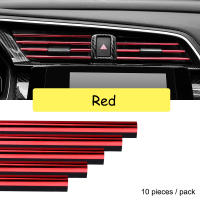 10 Piezas De Decoración Para Ventiladores De Aire De Coche En Cromo Estilo Mouluring U Shaped Accesorios Para Acondicionador De Aire Grille PVC Para Estilo De Coche - details 6