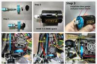 Sistema De Transmisión Para Coche RC 1/10 TAMIYA TT02 Con Cinta Corredora Engranajes 16T 40T Modificación DIY Para Tamiya TT-02 - details 0