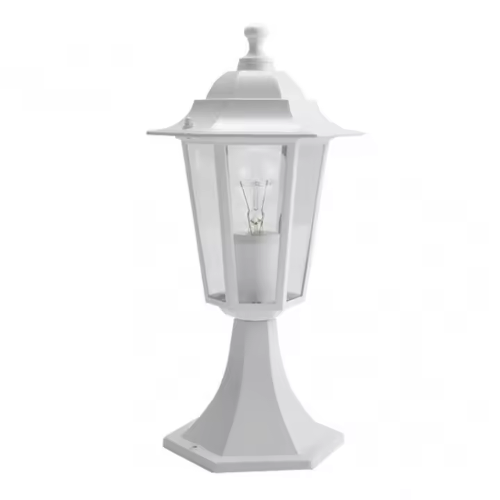 FABRILAMP Farol Sobremuro Exterior Aluminio Auriga1xe27 Blanco 38x19x19 Cm IP44 - Diseño Elegante - 1