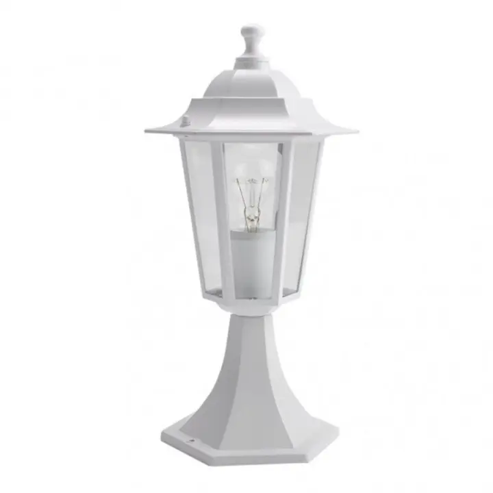 FABRILAMP Farol Sobremuro Exterior Aluminio Auriga1xe27 Blanco 38x19x19 Cm IP44 - Diseño Elegante - 1