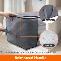 Paquete de 5 bolsas de almacenamiento de ropa de 90 L, organizadores de ropa de gran capacidad con ASAS reforzadas - details 2