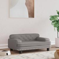 vidaXL Cama para perros de cuero sintético 70x45x30 cm Color Capuchino,  Crema,  Gris y mas - details 2
