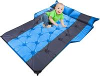 Colchón de aire automático del coche, colchón portátil para acampar al aire libre con bolsa de almacenamiento, colchón inflable para acampar del aire del coche, azul gris - details 3