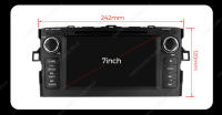 Radio De Coche Universal Android 13 7 Pulgadas 4G WIFI GPS Para Toyota Auris E150 Y Corolla 2DIN Con CarPlay Y Android Auto - details 6