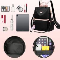 Mochila pequeña para mujer, antirobo, de gran capacidad, adecuada para la escuela, el trabajo y los viajes. - details 3