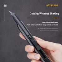 Cuchillo De Utilidad 9mm Con Corte De Snap off Para Manualidades Y Corte De Papel Estación De Desempaque Portátil Herramienta DIY - details 0