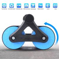 Roller De Push-up Con Ruedas Silencioso Para Ejercitación Abdominal Y Cintura Equipo De Fitness Doméstico Azul - details 7