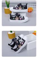 Zapatos De Lona Para Niñas Dibujos Animados Ligeros Y Cómodos Zapatillas Deportivas Planas Para Estudiantes Verano Antideslizantes Tela Superior PU Cierre De Correas EVA Para El Acolchado Suela De Goma - details 12