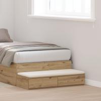 Cajones de Cama vidaXL de Roble Artesanal 90x36,5x16,5 cm de Madera - details 0
