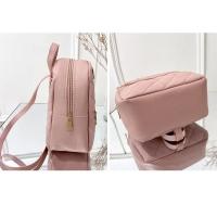 Mochila De Piel De PU De Gran Capacidad Mini Lingge Bordada Para Mujer Color Sólido Con Cierre De Cremallera Estilo De Moda Para Viajes Y Shoulder Bag - details 5